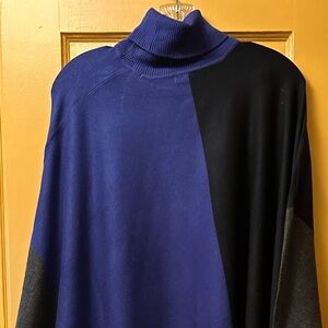 Colorblock Turtleneck Sweater for Men